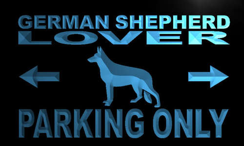 German Shepherd Lover Parking Only Neon Sign